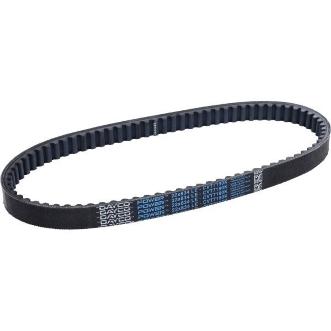 v-snaar dayco/pirelli kevlar 22x834mm hexagon 125cc, runner 125cc, runner 180cc cvt7190k