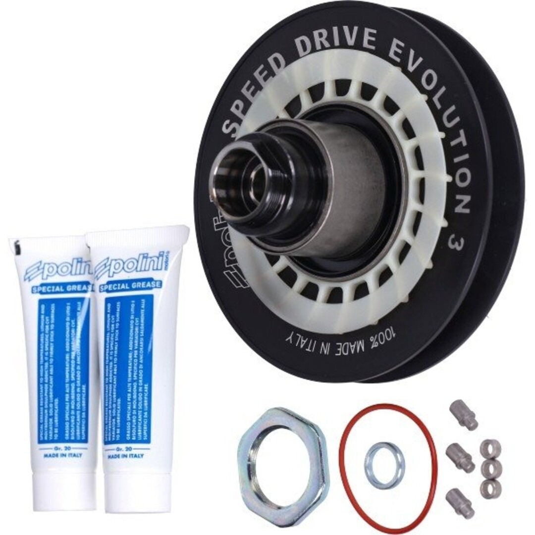 koppeling poelieset polini EVO-3 128mm minarelli hor 244.0574