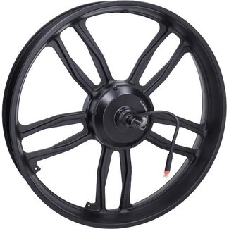 achterwiel + motor 20inch 48v - 250W rode stekker v8 - v20 fatbike