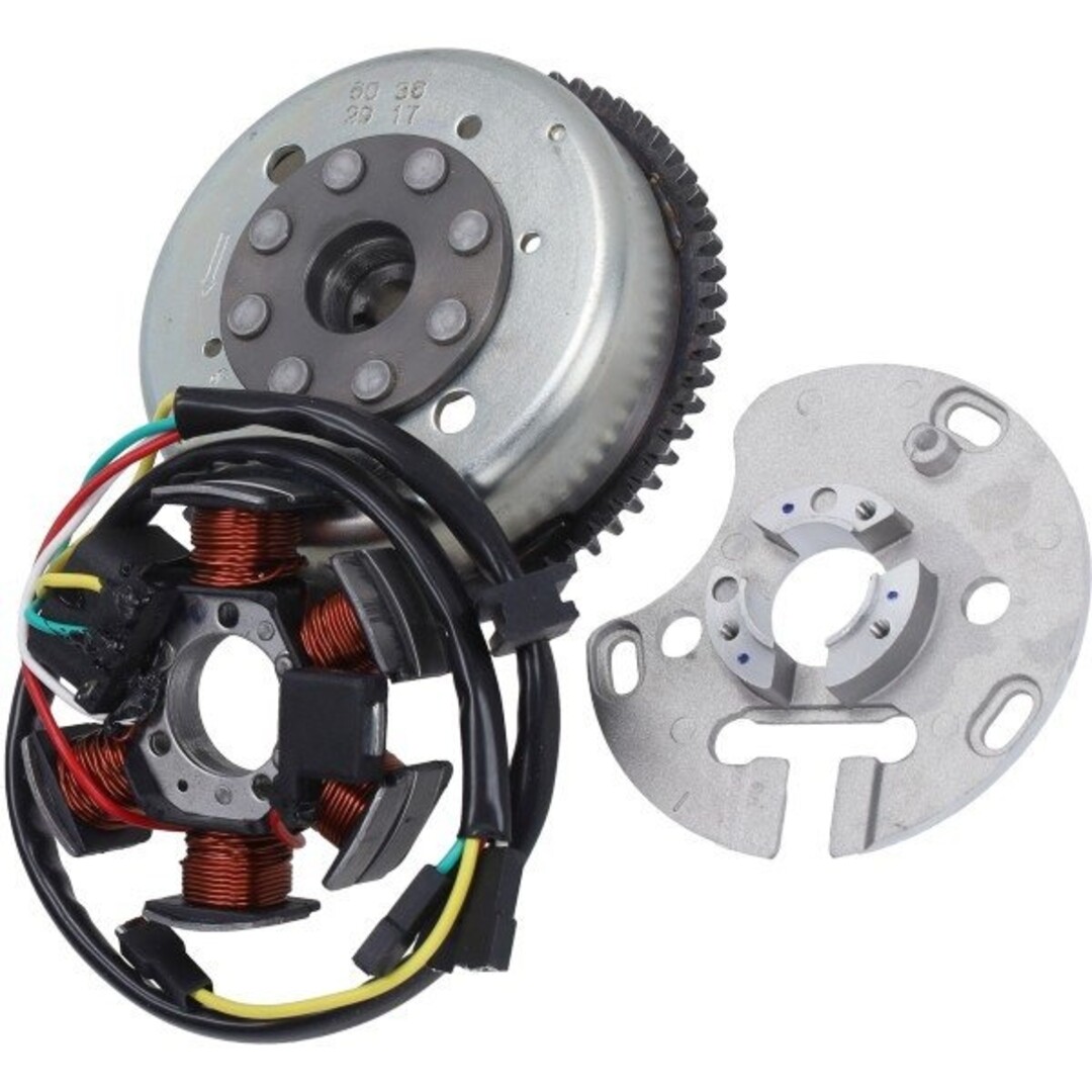 ontsteking+vliegwiel Piaggio origineel derbi D50B0 gpr, senda 82852r