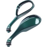 Gilera runner Spiegelset Fast Arrow painted British racing groen voor Piaggio Zip 2000 en Gilera Runner