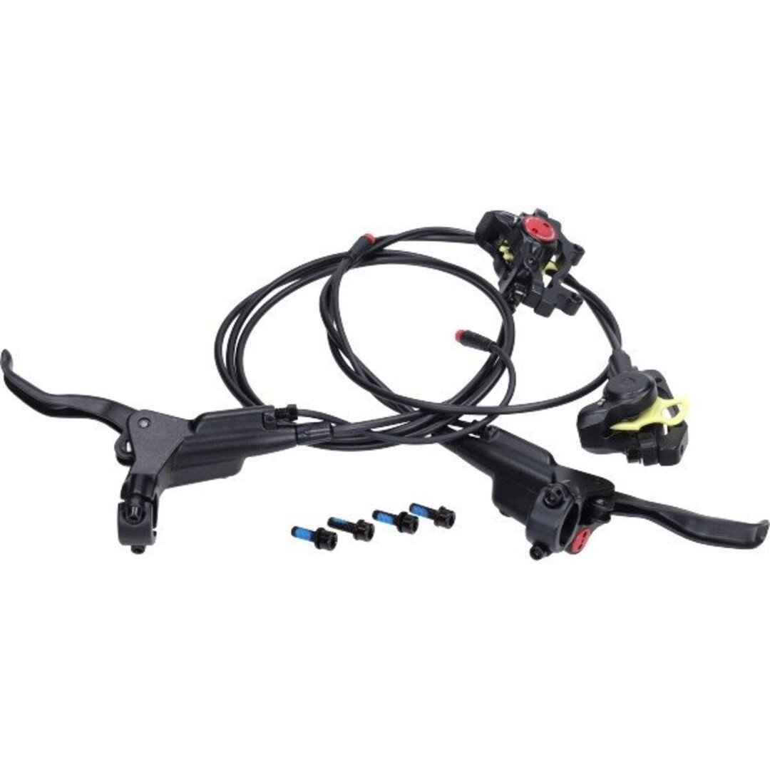 remhendel + pomp hydraulisch + remleiding + remklauw set voor/achterzijde V8 fatbike