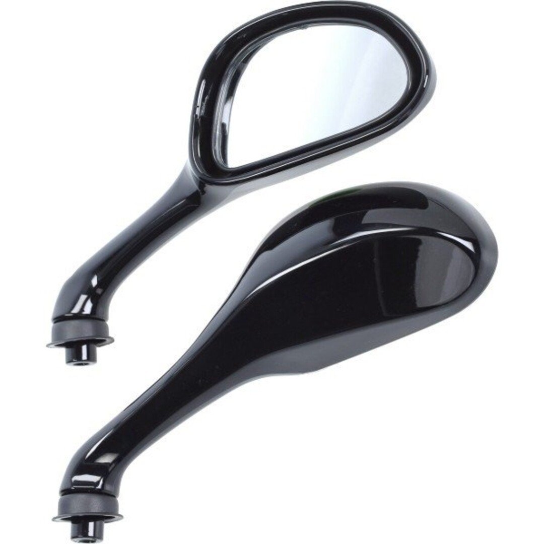 spiegelset fast-arrow painted zwart glans zip2000, runner