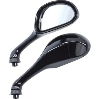 spiegelset fast-arrow painted zwart glans zip2000, runner