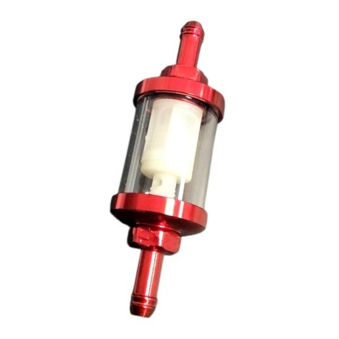 benzinefilter 101 octane demontabel 7mm rood