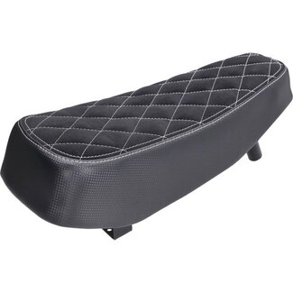 buddyseat (made in EU) model diamant zwart/wit past op maxi, puch