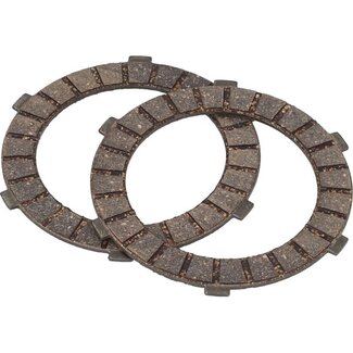 koppelingsplaatset newfren 2-delig past op monza, mv50, puch DS50, maxi 2-speed