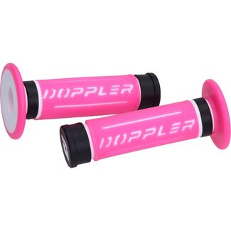 handvatset Doppler 3d universeel roze/zwart/wit 22/24mm 517395