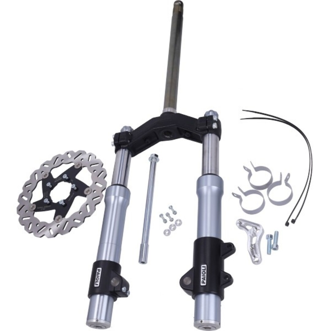 voorvork malossi compleet wave schijf F37R past op runner 125cc, runner 180cc, runner 200cc, runner vx50 4616135