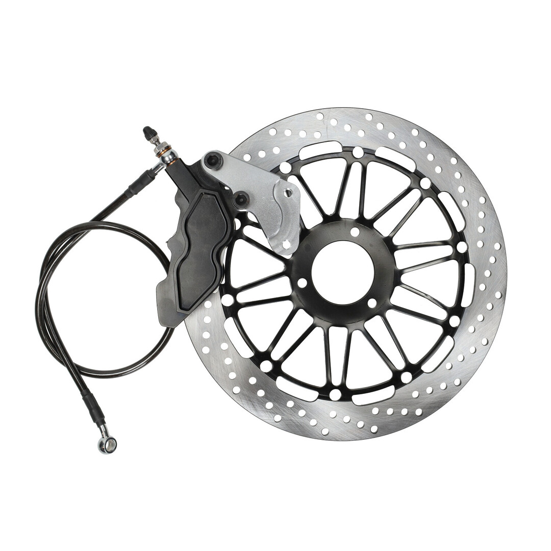 DMP oversized remschijf + remklauw set voor Honda MB5 en MB8
