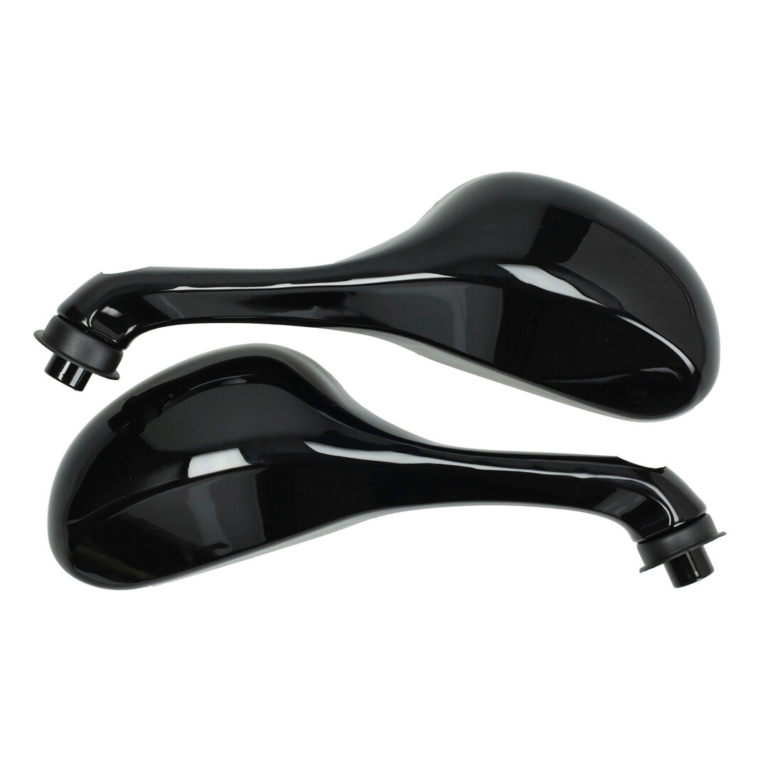 Spiegelset Fast Arrow painted zwart glans voor Piaggio Zip 2000 en Gilera Runner