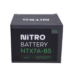 Nitro Nitro NTX7A-BS / YTX7A-BS Accu voor Peugeot Kisbee 4T, Kymco Agility 4T, China scooter 4T en SYM Orbit 4T