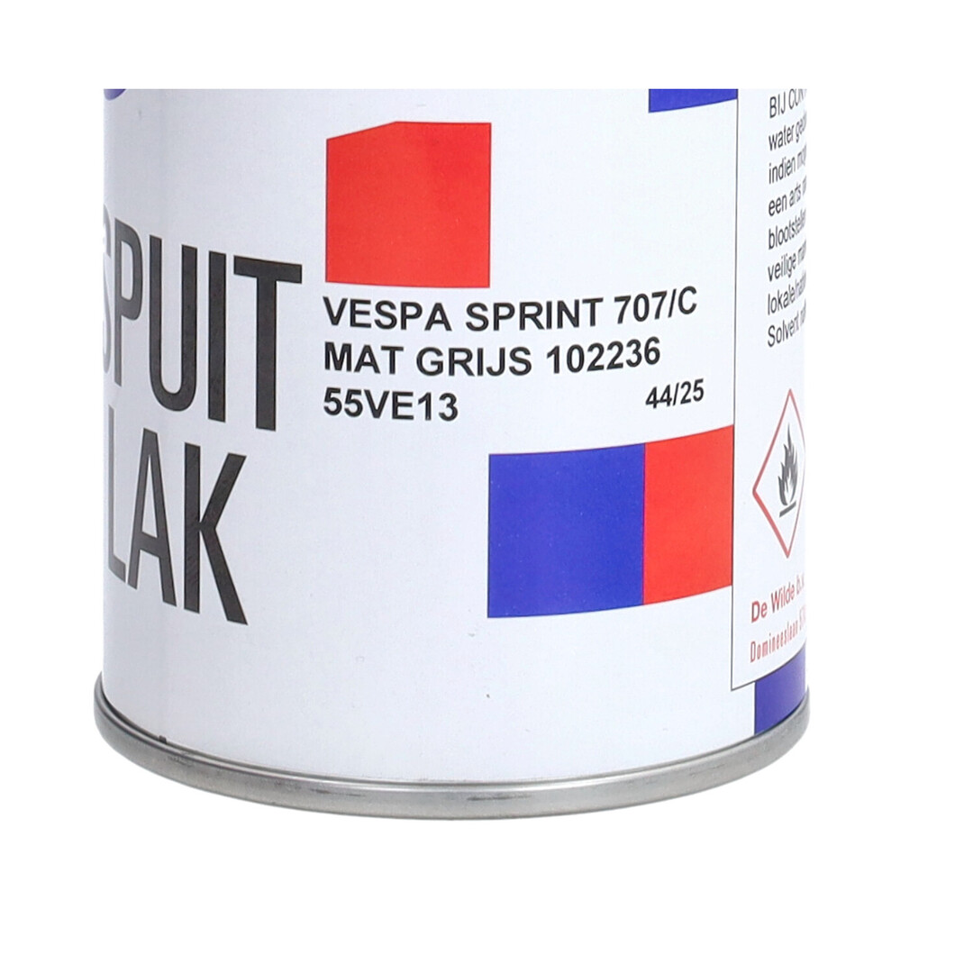 Spuitlak mat grijs 707/C Titanio – 400ml spuitbus voor Vespa Sprint en andere modellen