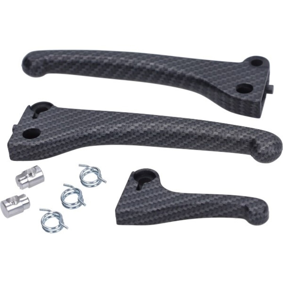 remgreepset + startgreep carbon bromfiets vespa