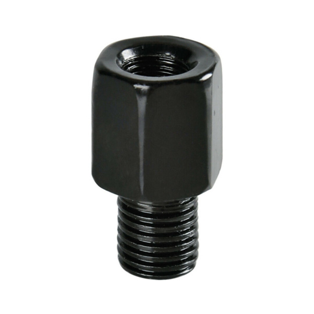 adapter spiegel universeel m8 rechts naar m10 links draad zwart lampa