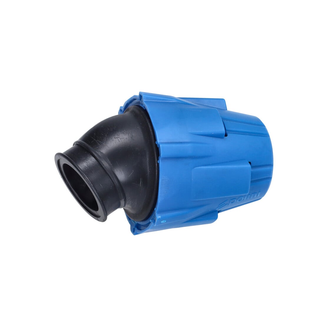powerfilter polini schuin universeel 30 graden 32mm blauw 203.0179