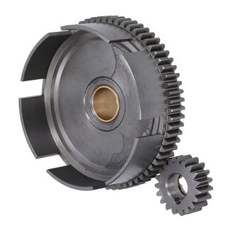 koppelinghuis jasil + tandwiel 17/56 rechte vertanding ks80, ks80 ac, zundapp