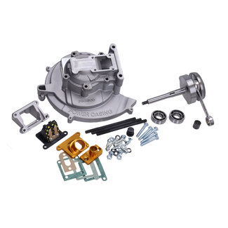 Vespa si, ciao, citta carterset pinasco + krukas compleet pen 12, power casing slave 46mm, voor 80cc citta, vespa, ciao, si 26482173