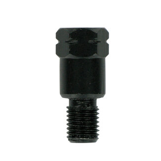 adapter spiegel universeel links naar rechts draad m10x1.25 zwart lampa