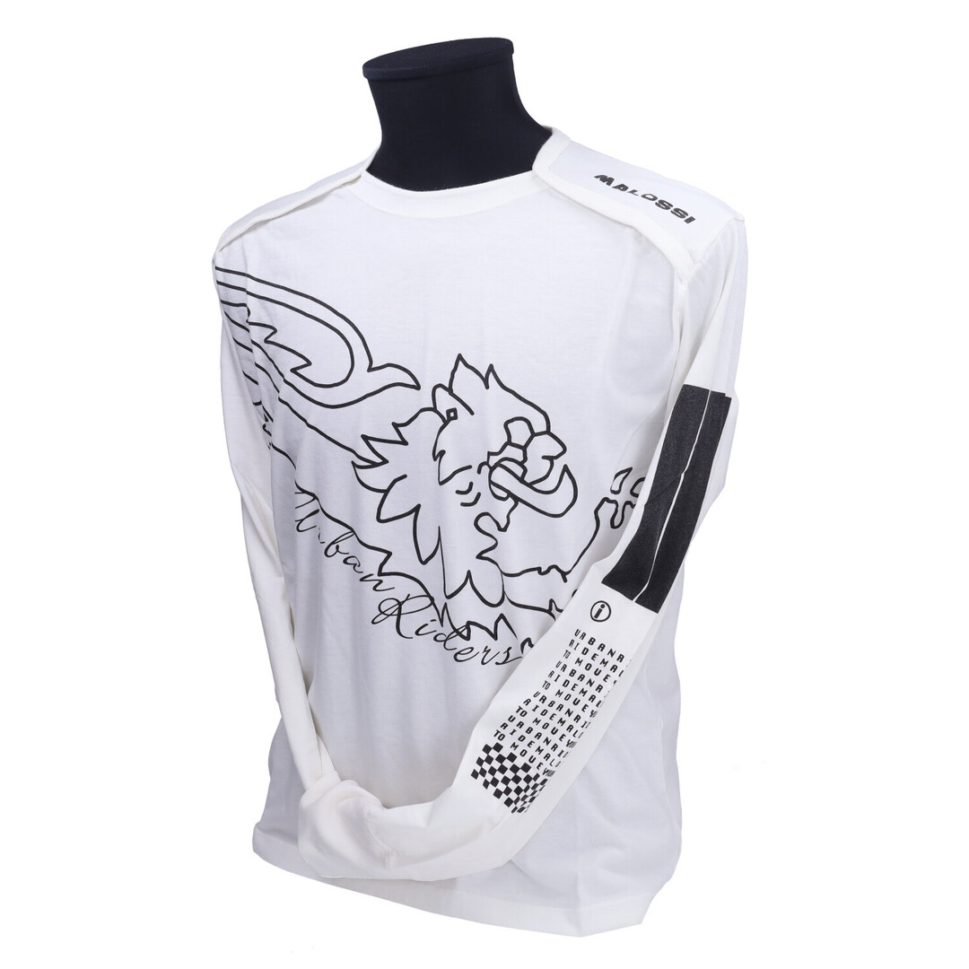 t-shirt malossi Bar Code lange mouwen S wit 4115282.w3