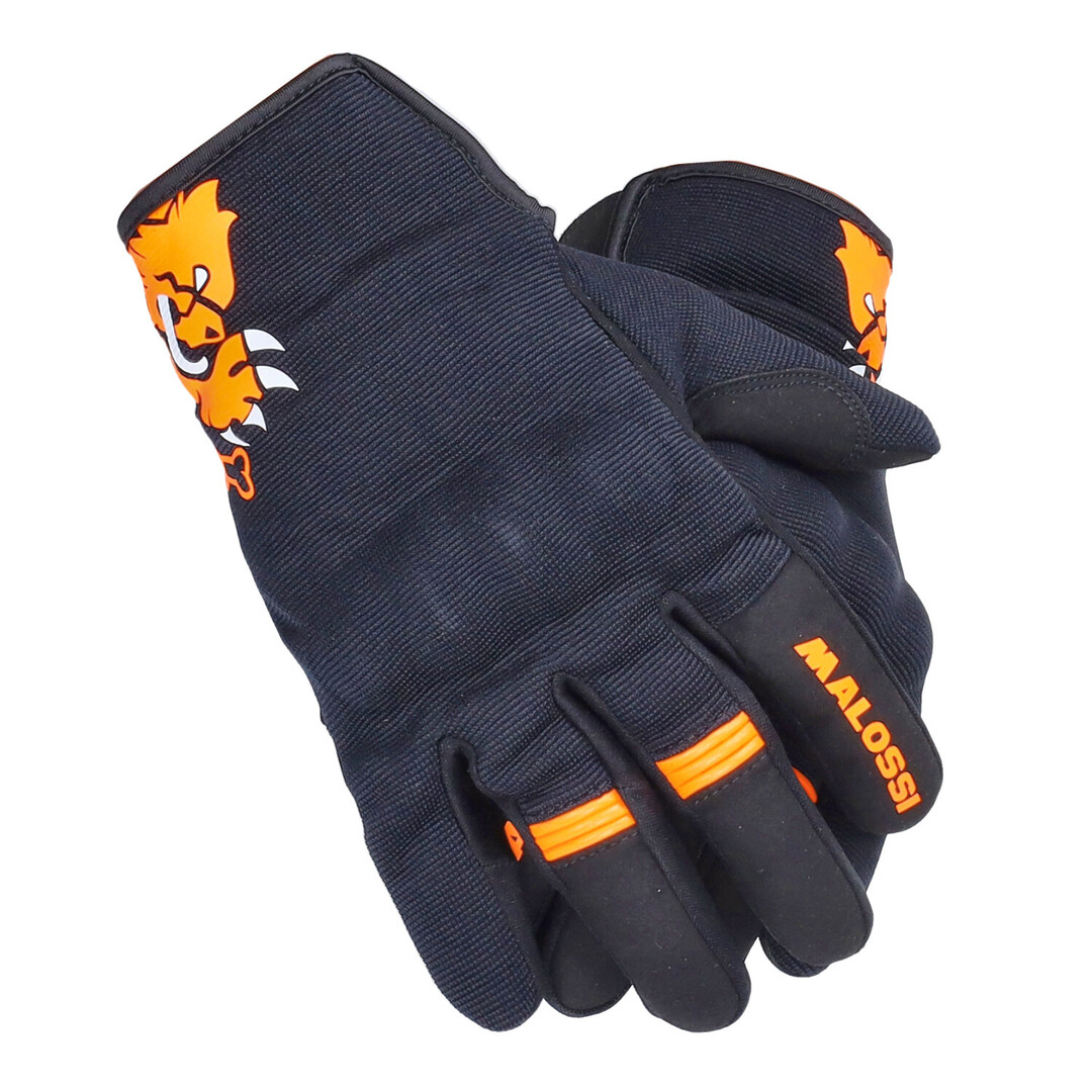 handschoenset malossi L zwart/oranje 3919252.o5