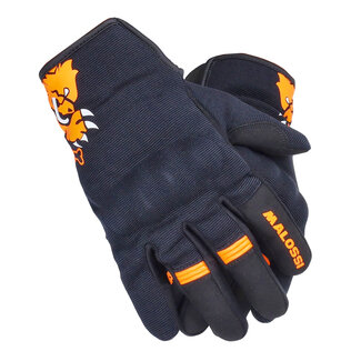 handschoenset malossi L zwart/oranje 3919252.o5