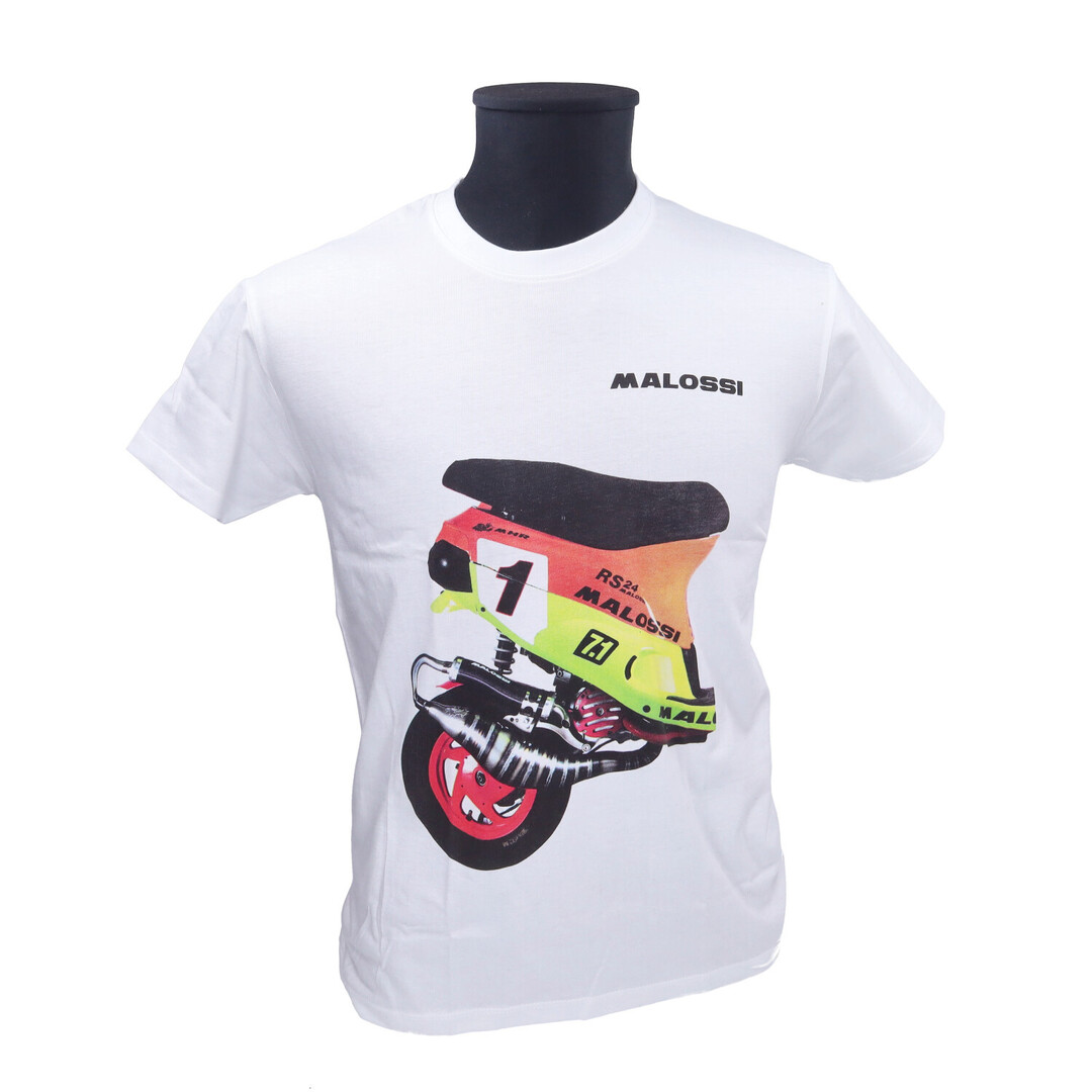 t-shirt malossi Zip M wit 4120092.w4