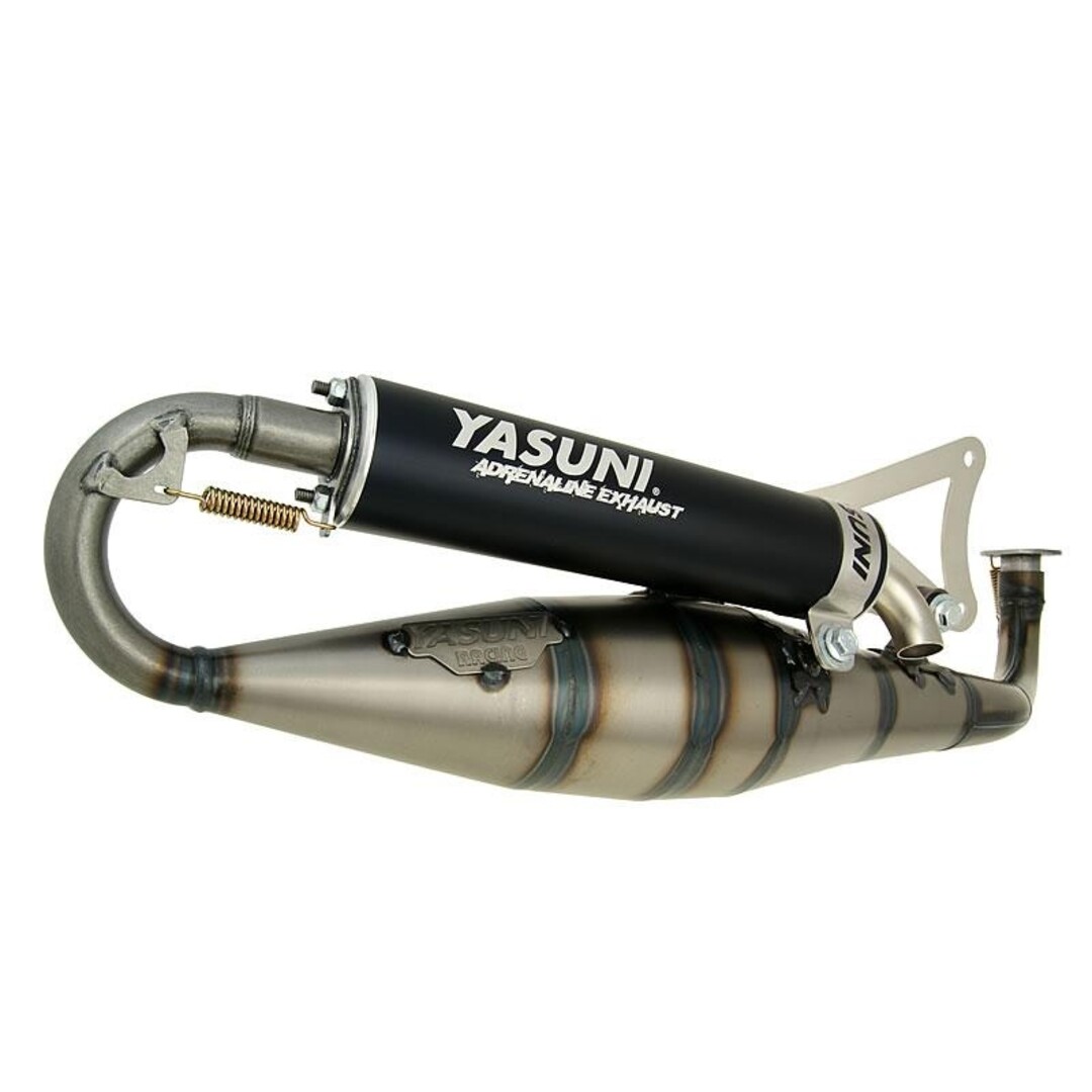 uitlaat yasuni carrera c16 zwart minarelli hor tub906b