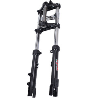 Puch voorvork EBR aluminium hydraulisch lang compleet !!SCHADE zie foto !! zwart puch maxi 540