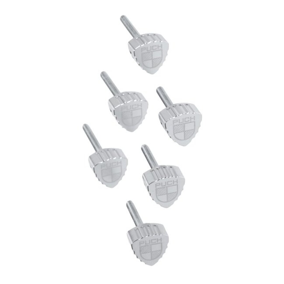 boutset Fast Arrow Pro zijscherm cnc + logo aluminium 6 stuks puch maxi