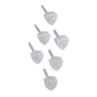 Puch boutset Fast Arrow Pro zijscherm cnc + logo aluminium 6 stuks puch maxi