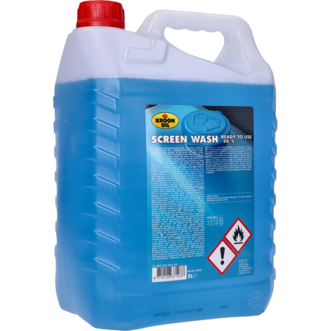 Kroon Oil Ruitensproeiervloeistof Winter 5 Liter Kant-en-Klaar Tot -20°C 37103
