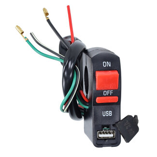 stuurschakelaar aan/uit universeel + USB lader 5v 2a