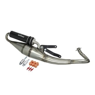 Gilera runner uitlaat Leovince hand made tt zwart nrg, runner sp, sr50, typhoon 4075b