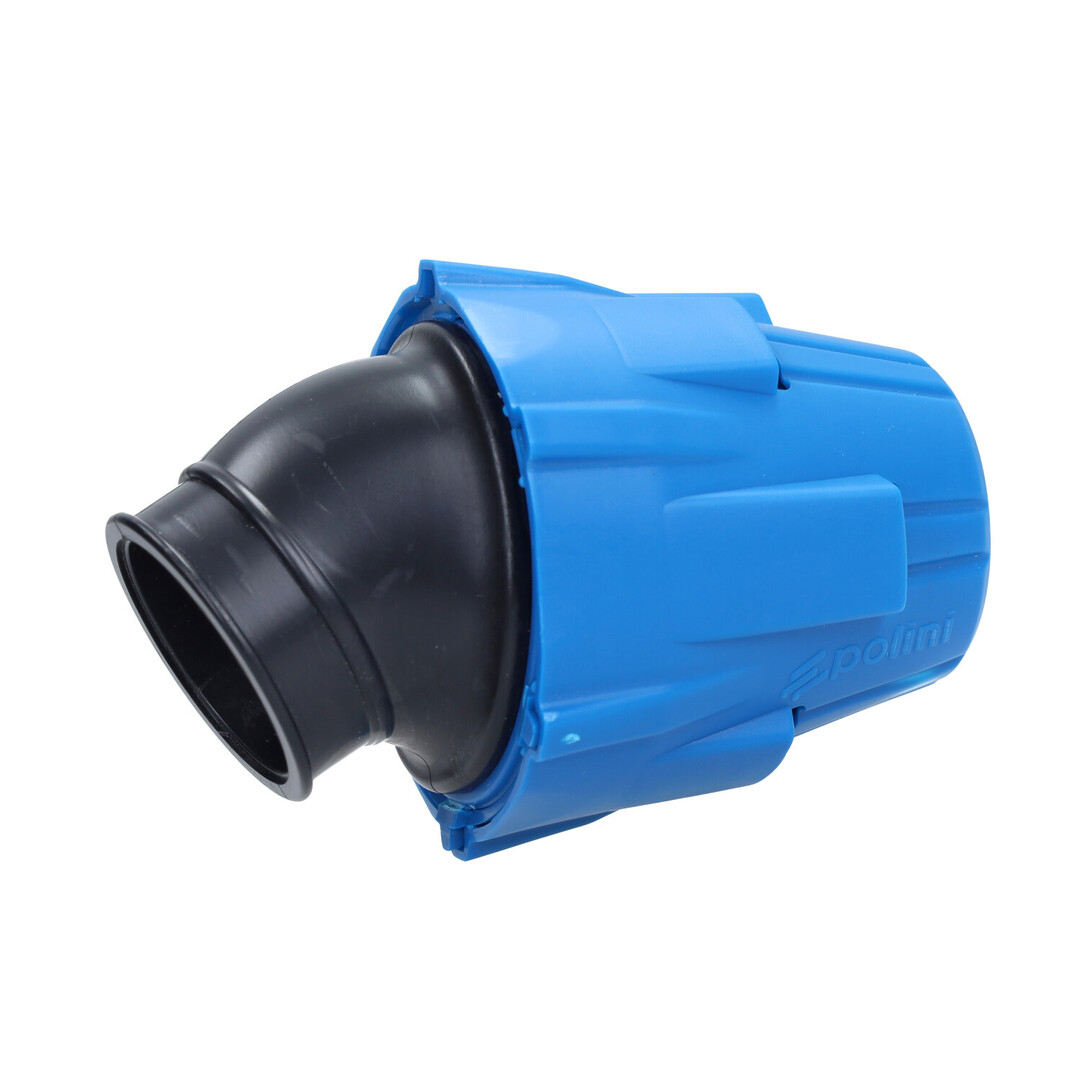 powerfilter polini schuin universeel 30 graden 37mm blauw 203.0180
