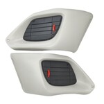 Gilera runner Radiateurfront set grijs met roosters voor Gilera Runner 50/125/180/200