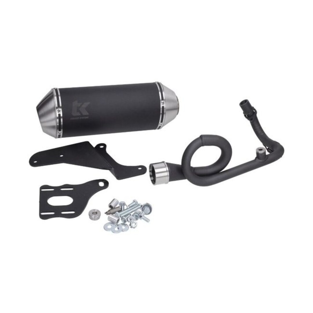 uitlaat Turbokit 4t 3v '18-20' zwart alu primavera, sprint, vespa m4t185-n