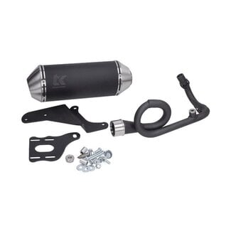 uitlaat Turbokit 4t 3v '18-20' zwart alu primavera, sprint, vespa m4t185-n