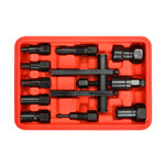 Gereedschap lagertrekker inwendig 8-25 mm set 10-delig in koffer voor het demonteren van binnenlagers