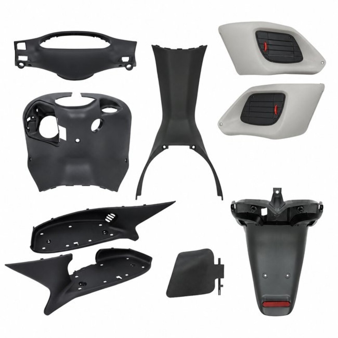 Gilera runner plaatwerkset binnenzijde zwart/grijs 9-delig gilera runner 50/125/180
