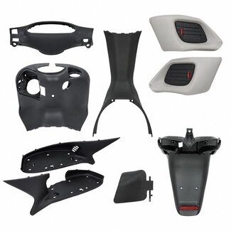 Gilera runner plaatwerkset binnenzijde zwart/grijs 9-delig gilera runner 50/125/180