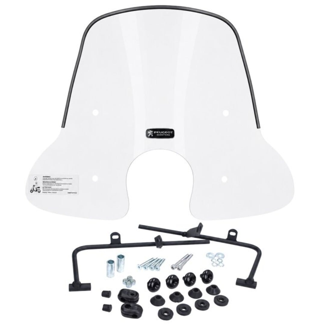 windscherm Peugeot origineel met bevestigingsset laag 32.5cm helder django pg530-dja-0gm