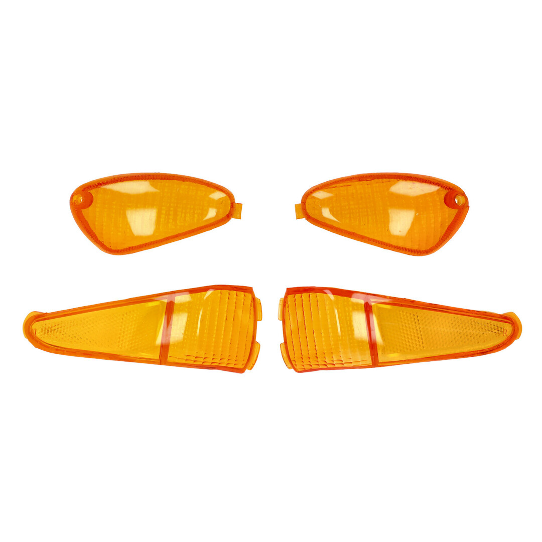 Gilera runner knipperlichtglas set oranje 4pcs gilera runner 50/125/180