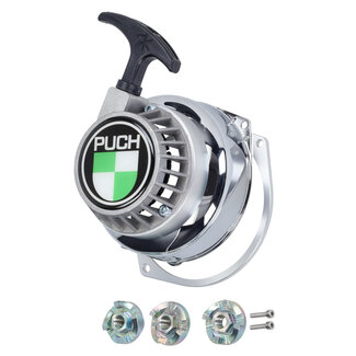 Puch trekstarter fast-arrow vliegwieldeksel chroom puch maxi