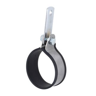 uitlaatklem Turbokit lang universeel met rubber 70mm rvs