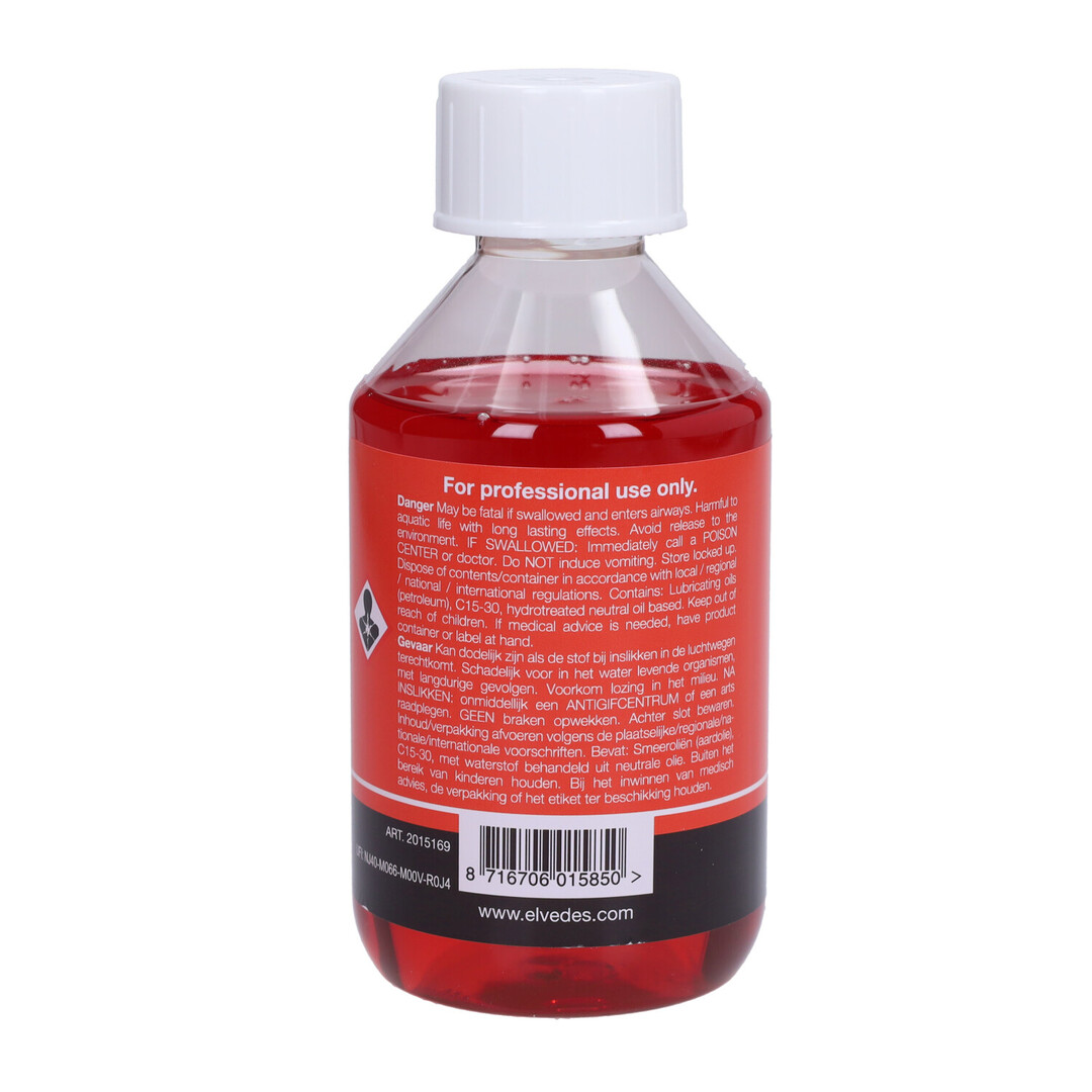 Elvedes minerale remvloeistof rood 250 ml voor Shimano hydraulische schijfremmen fiets & fatbike