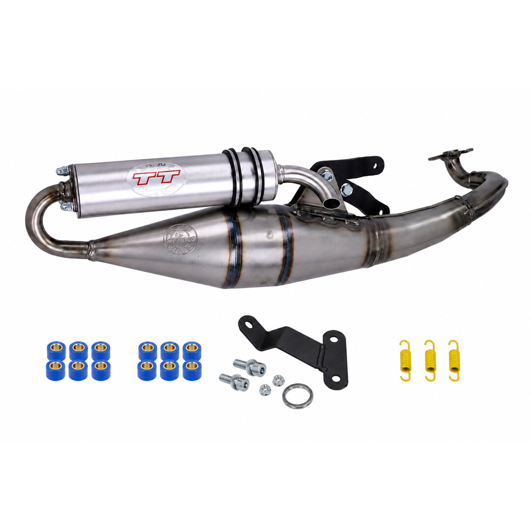 uitlaat Leovince hand made tt aluminium minarelli hor 4039