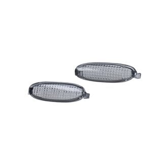 reflector stuurkap set smoke 2pcs gilera, runner, runner 125cc 2t, runner 180cc 2t