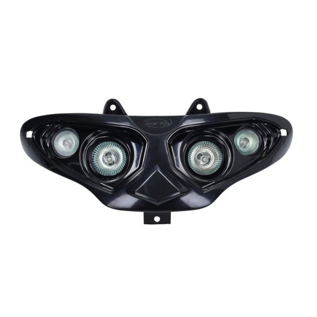 Koplampunit halogeen 4 lampen zwart voor Gilera Runner 50 / 125 / 180