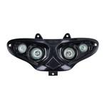 Koplampunit halogeen 4 lampen zwart voor Gilera Runner 50 / 125 / 180